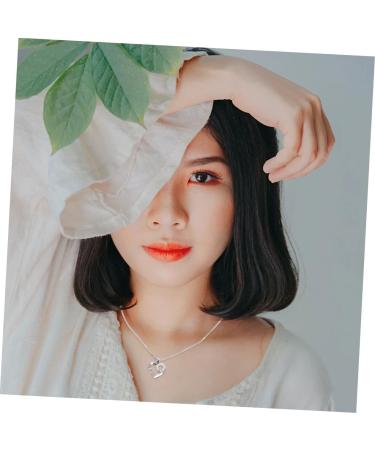 2pcs Love Souvenir Goldensilver Crystals Miss Clavicle for Personality Heart Letters Fashion Friend 52X2cm Silver - Buy Online on GoSupps.com