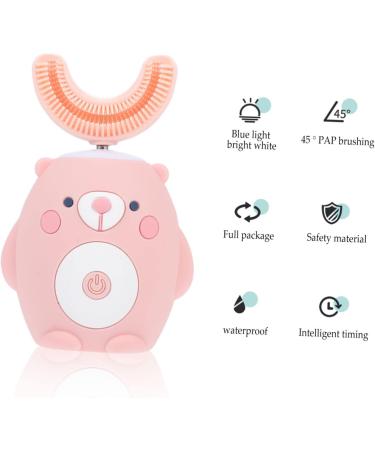 TOYANDONA Kids Rechargeable Electric Toothbrush - Pink Vibrating Toothbrush for Children - Buy Online on GoSupps.com