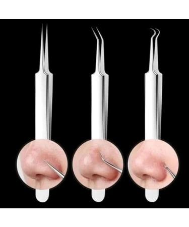 8set Usiveinborn Blackhead Remover Usiveinborn Tweezers Professional Facial Blackhead Remover Tweezers Efficient Tool for Clearing Blackheads Blackhead Extractor Black Head Remover Set for Facial Nose  - Buy Online on GoSupps.com