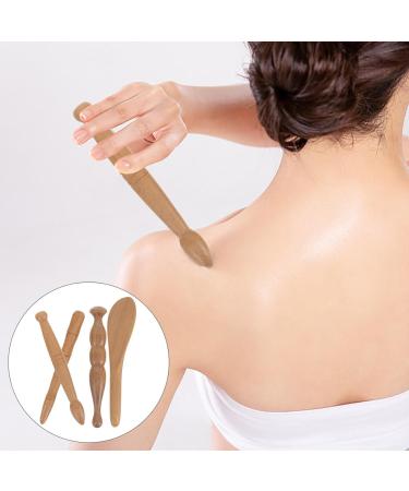 Healvian 4-Piece Wooden Foot Massager Set | Acupuncture Massage Roller & Body Shaping Tools for Relaxation & Pain Relief - Buy Online on GoSupps.com