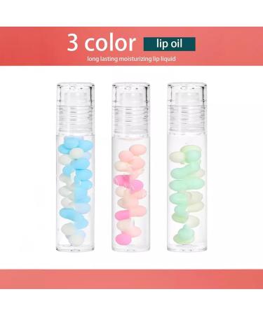 Moisturizing Lip Oil Roll-on Lip Oil Set Fresh Lip Glaze Transparent Colorless Moisturizing Lip Lotion Hydrating Lip Care Oil (C 4ml) - Buy Online on GoSupps.com