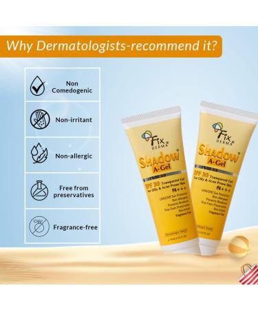 Fixerma Shadow Sunscreen SPF 50+ for Dry Skin | Moisturizing PA+++ Protection | Broad Spectrum UV Defense | Water-Resistant & Non-Greasy | 40g - Buy Online on GoSupps.com