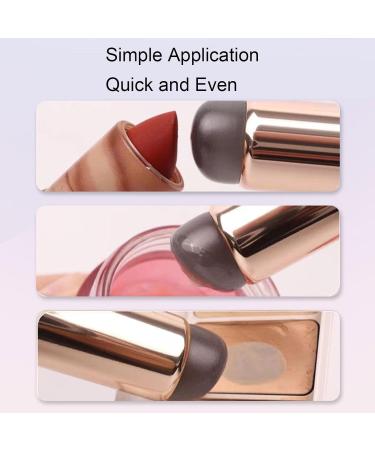 Concealer Makeup Brush Compact Wide Application Soft Silicone Lip Brush Convenient for Home - Buy Online on GoSupps.com