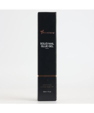 NICEDECO Soft Gel Nail Tips Glue Gel Solid Nail Glue Gel 30ml Lamp Curing Needed Solid Soak Off Glue Super Strong Nail Glue Gel For Acrylic Nails Extension Fake Nails Press On Nails - Buy Online on GoSupps.com