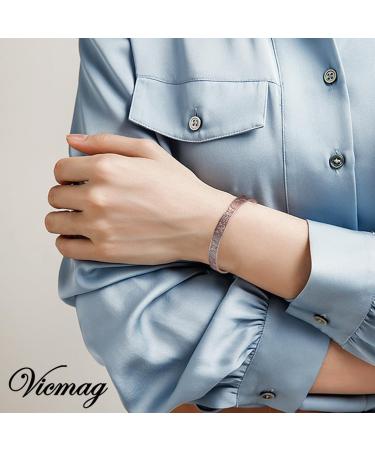 Vicmag Copper Magnetic Bracelet for Women | 99.99% Pure Copper | 6X Ultra Strength Magnets | Adjustable Size | Gift Box Included - Buy Online on GoSupps.com