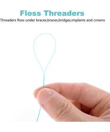 150 Pack Dental Floss Threaders - Deep Cleaning for Braces Bridges & Implants - Buy Online on GoSupps.com