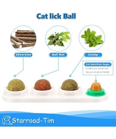 STARROAD-TIM Rotatable Edible Catnip Balls Toy for Cats - Natural & Healthy - Buy Online on GoSupps.com