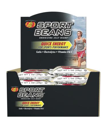 Jelly Belly Extreme Sport Beans, Caffeinated Jelly Beans, Assorted Flavors, 24 Pack, 1-oz Each