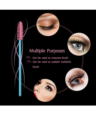 300 Pack Disposable Mascara Wands Eye Lash Brushes - Blue/Pink Eyelash Extension Tool Kit - Buy Online on GoSupps.com