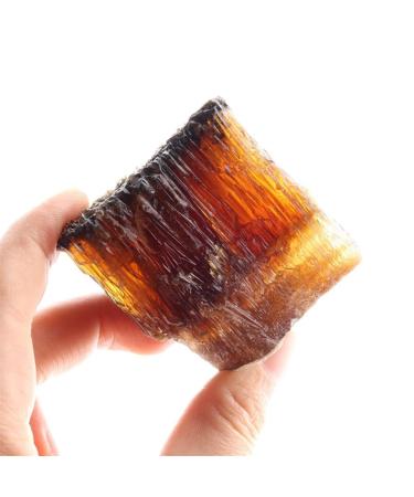 Natural Crystal Rough 1 Pack Natural Yellow Amber Calcite Rough s DIY SpecimenStones (Size : 70-90g) (Size : 130-150g)