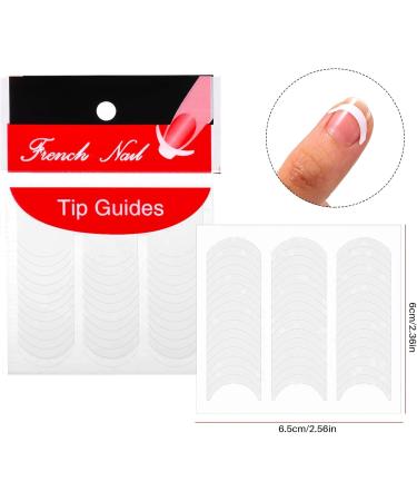 GRARRO 6 Pack Of 48 Nail Art French Manicure Tip Guides Stickers - Buy Online on GoSupps.com