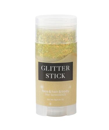 Gernie Gold Body Glitter Stick - Dazzling Chunky Sequins for Party & Stage Glamour | Ideal for Hair & Body Decoration - Buy Online on GoSupps.com