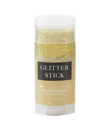 ETANULPEX Symphony Pearlescent Stage Party Body Hair Shining Stick/3856 Golden Flashing Body Paint Stick