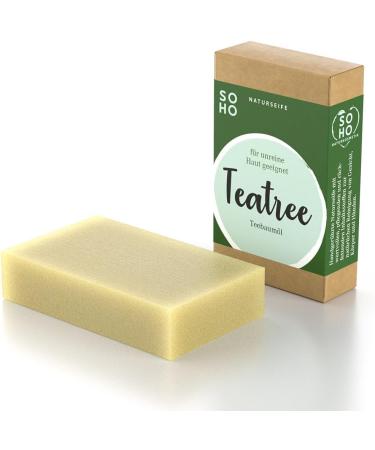  SOHO Naturkosmetik Bingo Activated Carbon Facial Soap Black Soap for Normal Skin Vegan Face Cleansing with Shea Butter - Buy Online on GoSupps.com