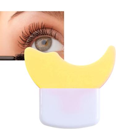 Eyelash Applicator Baffle Eyelash Mascara Smudge Guard Silicone Smoothing Surfaces Various Angles For All Face Shapes (Yellow) - Buy Online on GoSupps.com