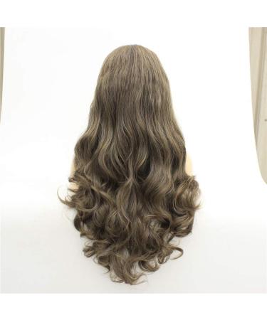 Women's Long Curly Hair Wig - Front Lace High Temperature Silk Fiber Large Waves - International Shipping Available - Buy Online on GoSupps.com