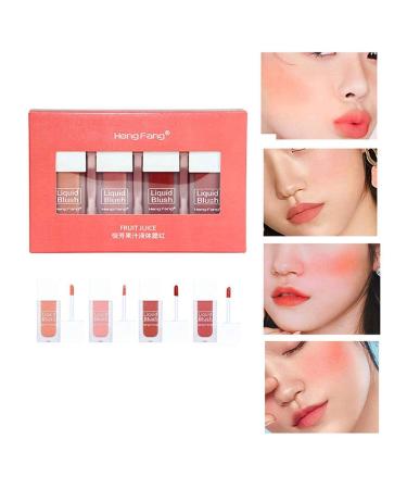 Allbestaye 4pcs Matte Rouge Liquid Set | Long-lasting Waterproof Lip Tint & Cheek Makeup Kit - International Shipping Available - Buy Online on GoSupps.com