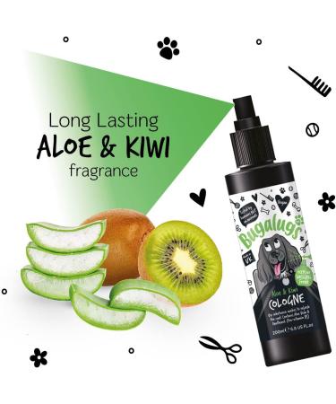 BUGALUGS Dog Cologne perfume - dog deodorant deodoriser spray use with professional groom Dog Shampoo For Dogs Cats & Pets (Aloe & Kiwi 200ml) Aloe & Kiwi 200 ml (Pack of 1) - Buy Online on GoSupps.com