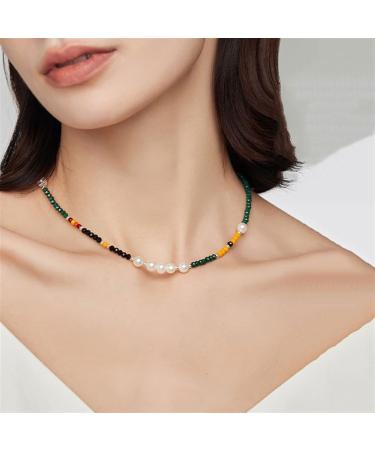 Necklace Creative Design Piece Necklace Unique Necklace Colorful Stone Necklace Vintage Style Clavicle Chain Ladies Necklace - Buy Online on GoSupps.com