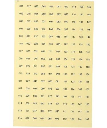 Waterproof Gel Polish Color Paper Labels - Durable & Transparent Stickers for Manicure Shops & Home Use (001-160) - Buy Online on GoSupps.com