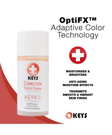 Keys Care KPRO Hydrating Tinted Correction Cream - All-Natural Hypoallergenic Smooths Fine Lines | International Shipping - Buy Online on GoSupps.com