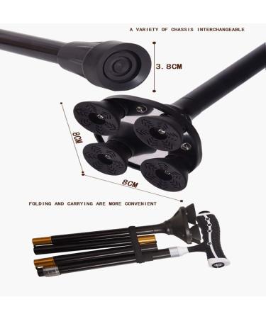 Crutches with LED Light and Cushion Handle Forearm Crutches Designed for Disabled People Walker Comfortable Safe Crutch Lightweight Aluminum Alloy - Adjustable Height 32-37 inch (Brown) Bathing in Black - Buy Online on GoSupps.com