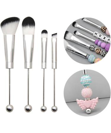 Beaded Cosmetic Brush Metal Handle Makeup Brush Perfect For Contouring Defining Blending Concealer Brush - Buy Online on GoSupps.com