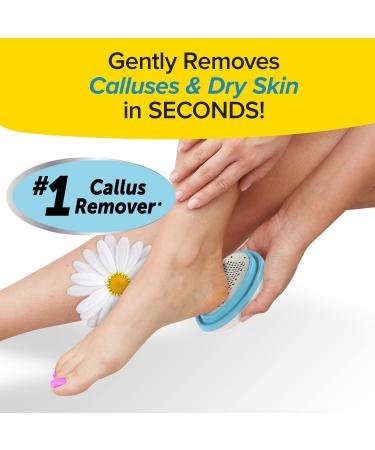 Ped Egg Classic Callus Remover | As Seen On TV | Safely Remove Tough Calluses & Dry Skin | 135 Precision Micro-Blades | Mess-Free | White - Buy Online on GoSupps.com