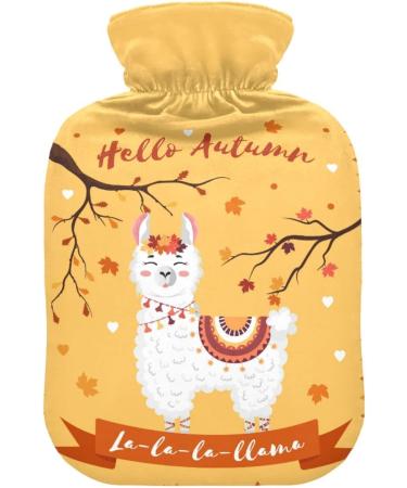 Buy Naanle Autumn Llama Alpaca Hot Water Bottle - 1L Transparent Heat Therapy for Bed & Pain Relief | International Shipping - Buy Online on GoSupps.com