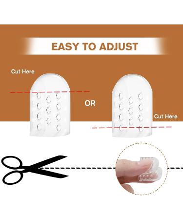 30 Pcs Silicone Anti-Friction Toe Protectors for Men and Women - Breathable Gel Toe Sleeves with Hole for Corns, Blisters, and Rubbing - Buy Online on GoSupps.com