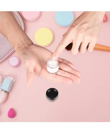 Haochen 30 Pack Mini Cosmetic Glass Containers - 10ml Cream Jars with Lids & Spatulas | Perfect for Lip Balm Nail Art & Travel - Buy Online on GoSupps.com