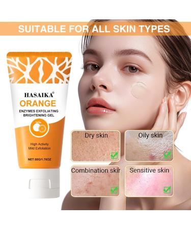 Orange Exfoliating Gel Nettoyant Visage Gommage Nettoie en profondeur et nourrit la peau (50g) - Buy Online on GoSupps.com