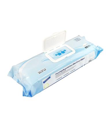 Medi-Inn Wet Wipes | Perfume & Paraben-Free pH-Neutral | 80 Wipes (20x27 cm) - Gentle Care for All Skin Types - Buy Online on GoSupps.com
