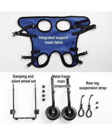 Adjustable Dog Wheelchair for Back Legs Small Dog Wheel-Chair Dog Wheelchair Trolley Disability Dog Wheelchair Back Leg Rehabilitation Aid for Small Dogs X-Small - Buy Online on GoSupps.com