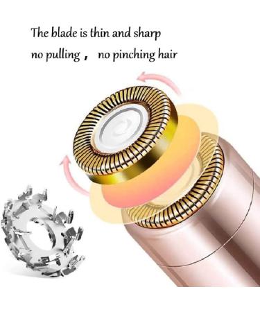 Women's Facial Hair Remover - Safe & Painless Shaving for Lip, Bikini, and Armpit Hair (Rose Gold) - Buy Online on GoSupps.com