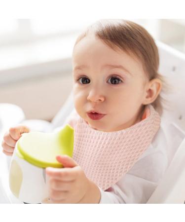 Surakey Muslin Baby Bibs - 100% Cotton Bandana Drool Bibs for Boys and Girls | Newborn Burp Cloth and Saliva Towel for Teething - Dark Khaki - Buy Online on GoSupps.com