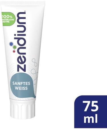 Zendium Toothpaste Gentle White - Organic Formula with Proteins & Enzymes | 75ml Pack - Buy Online on GoSupps.com