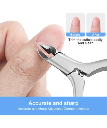 CGBE Professional Nail Skin Pliers - Stainless Steel Cuticle Remover & Nail Shaver with Non-Slip Handle for Precise Nail & Toenail Care - Buy Online on GoSupps.com
