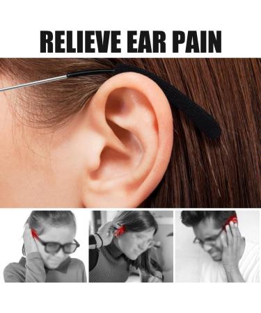 Nerydas Improved Glasses Ear Handles - Soft & Comfortable Anti-Slip Pads for Sunglasses - Universal Fit Black - Buy Online on GoSupps.com