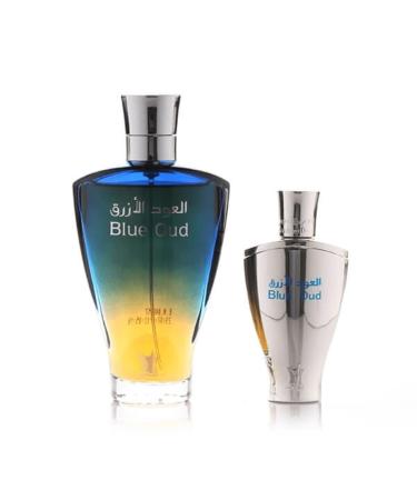Arabian Oud Blue Oud Gift Set Unisex Eau De Parfum EDP Spray 100 ml (3.4 oz) and a 24 ml Oil blend.