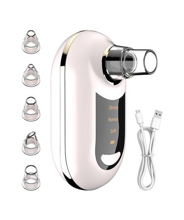 Teksome Facial Pore Remover | Blackhead Extractor Vacuum Extractor 3 Levels of Suction for Home or Shower Use Women and Teens