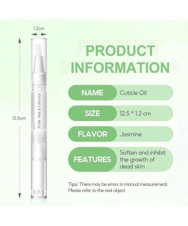 Cuticle Oil Natural Ingredients Nail Nutrient Oil Pen for Nail Growth Care Jasmine Nail Treatments Prevent Pen Dry Cracking Deep Nourishment Pen for Ideal Gifts color02 - Buy Online on GoSupps.com