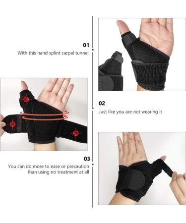 Buy Wristband Hand Thumb Support - Adjustable Wrist Protector & Immobilizer Sleeves for Optimal Comfort | International Shipping - Buy Online on GoSupps.com
