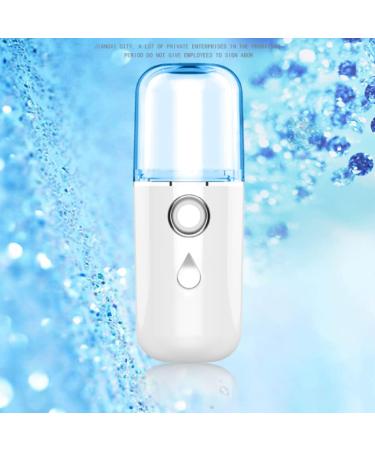 Angoily Nano Water Replenishing Instrument Hand Held Steamer Mini Humidifier Face Humidifier Mini Face Steamer Facial Mister Cool Mist Steamer Portable The Face White Set Plastic - Buy Online on GoSupps.com
