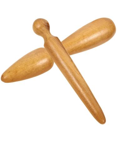 Healeved facial tools -Thai massage-: 2 Thai wooden stick health traditional tool thai massage body hand face neck back waist home tools