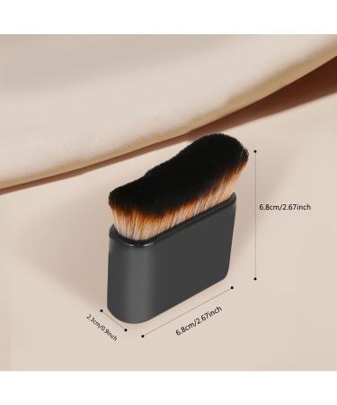 Self Tanner Brush for Face & Body | Best Self Tanning Brush Applicator for Flawless Tan | Kabuki Spray Blending Brush - Black & Brown - Buy Online on GoSupps.com