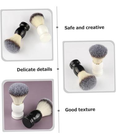 Magiclulu Manual Shaving Brush | Premium Male Razor Tool with Wooden Handle & Fiber Wool - Perfect for Friseursalon & Barbers - Buy Online on GoSupps.com
