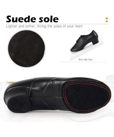 VCIXXVCE Men's Professional Latin Dance Shoes - Model 518 (Size 7.5) | Lace-up Ballroom Tango Waltz Salsa Modern Dance Shoes with Suede Split Sole - Buy Online on GoSupps.com