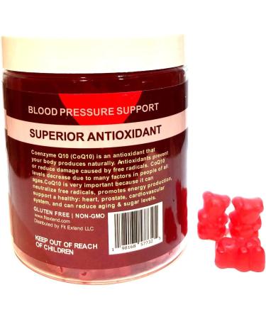 CoQ10 Gummies 400 mg - 120 Count | Vegan Strawberry Sugar-Free High Absorption Antioxidant for Heart Health & Anti-Aging - Ubiquinol Coenzyme Q10 Supplements - Buy Online on GoSupps.com