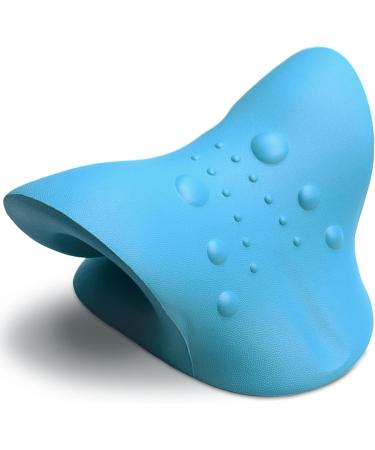 Neck and Shoulder Relaxer for Pain Relief - Neck Stretcher for TMJ - Cervical Traction Device for Spine Alignment (Dodger Blue) - Buy Online on GoSupps.com